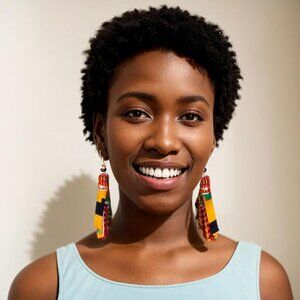 African Dangle Earrings